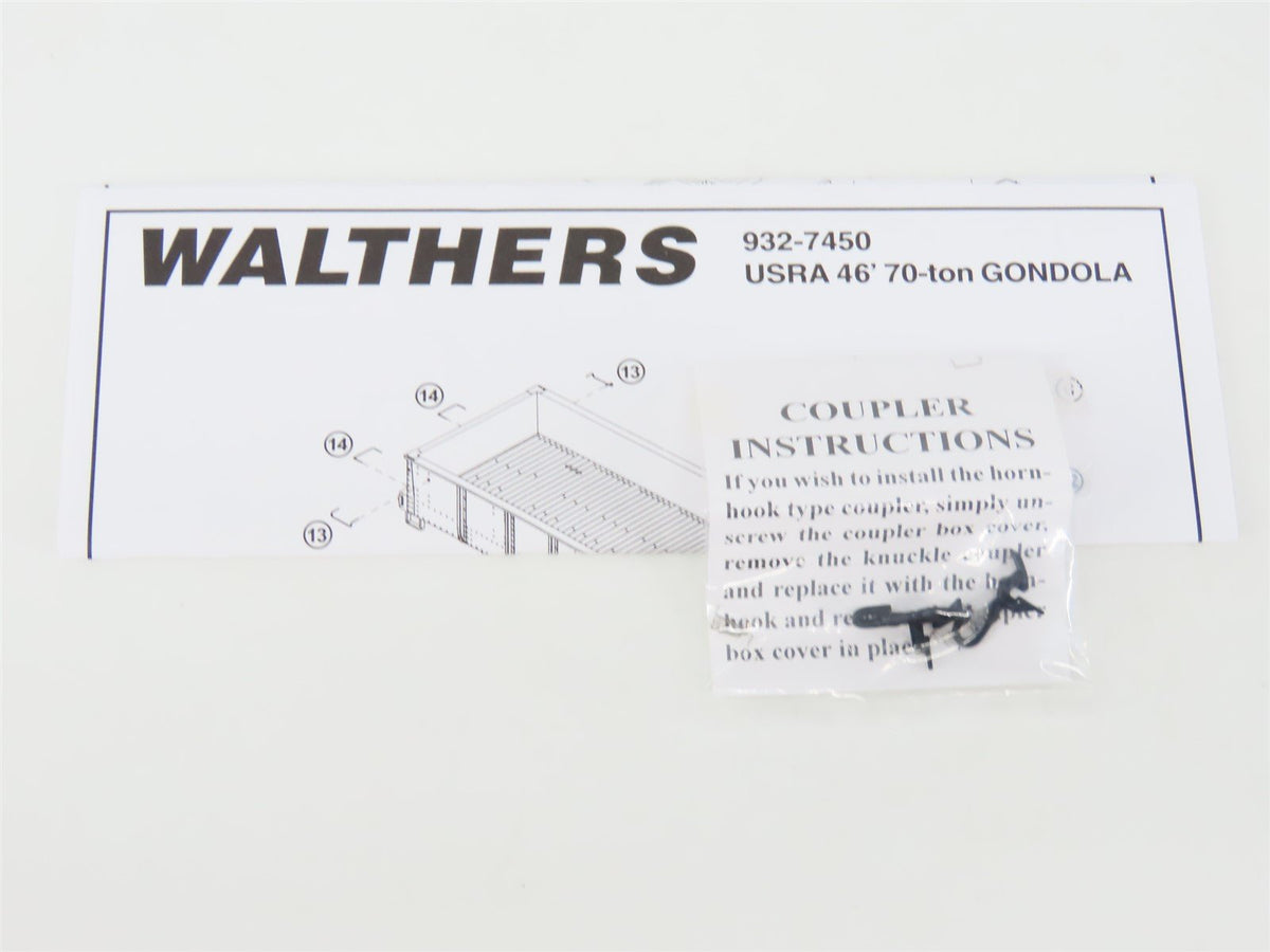 HO Scale Walthers 932-27453 NYC New York Central System 46&#39; USRA Gondola 2-Pack