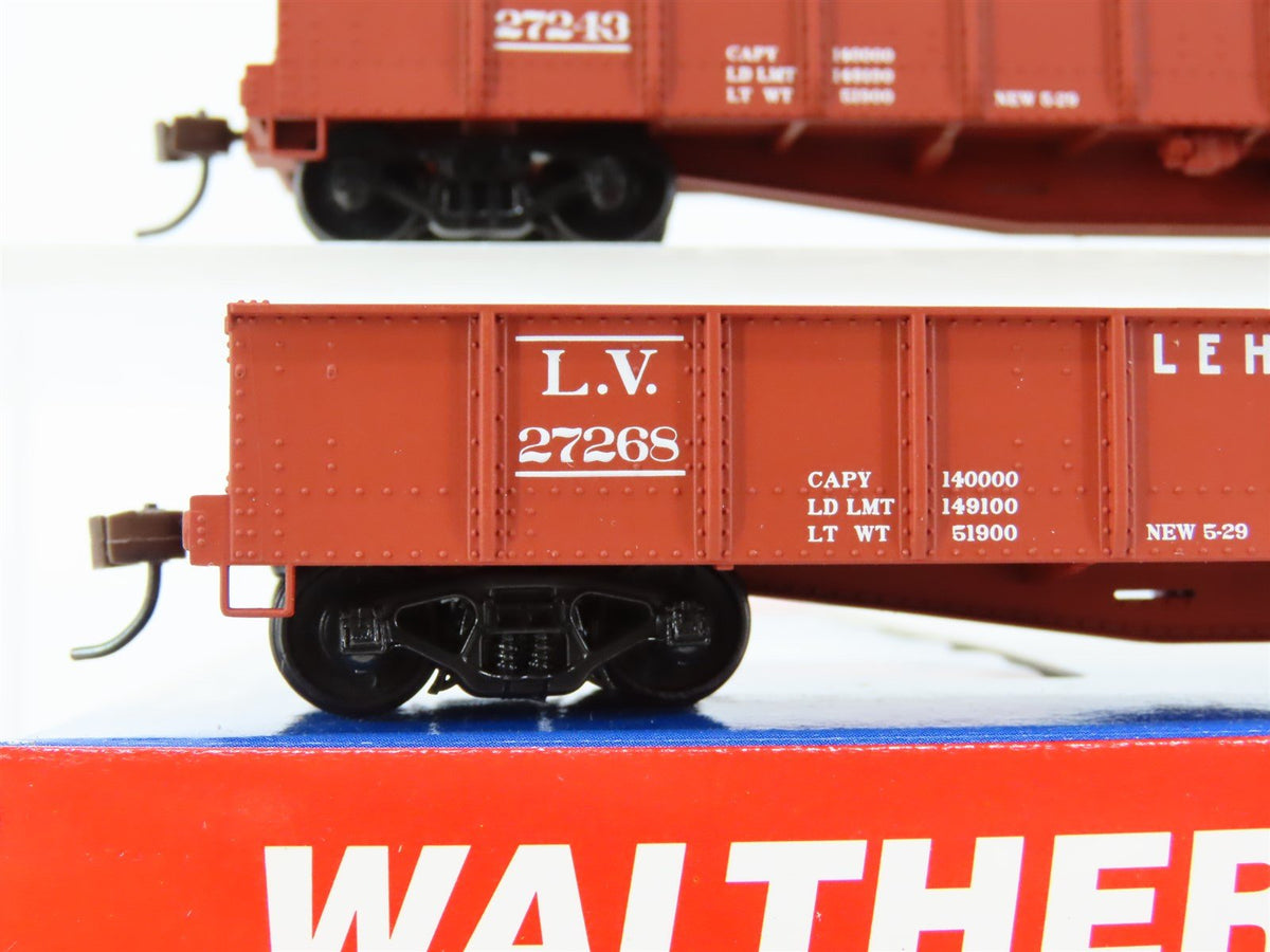 HO Scale Walthers 932-27458 LV Lehigh Valley Railroad 46&#39; USRA Gondola 2-Pack