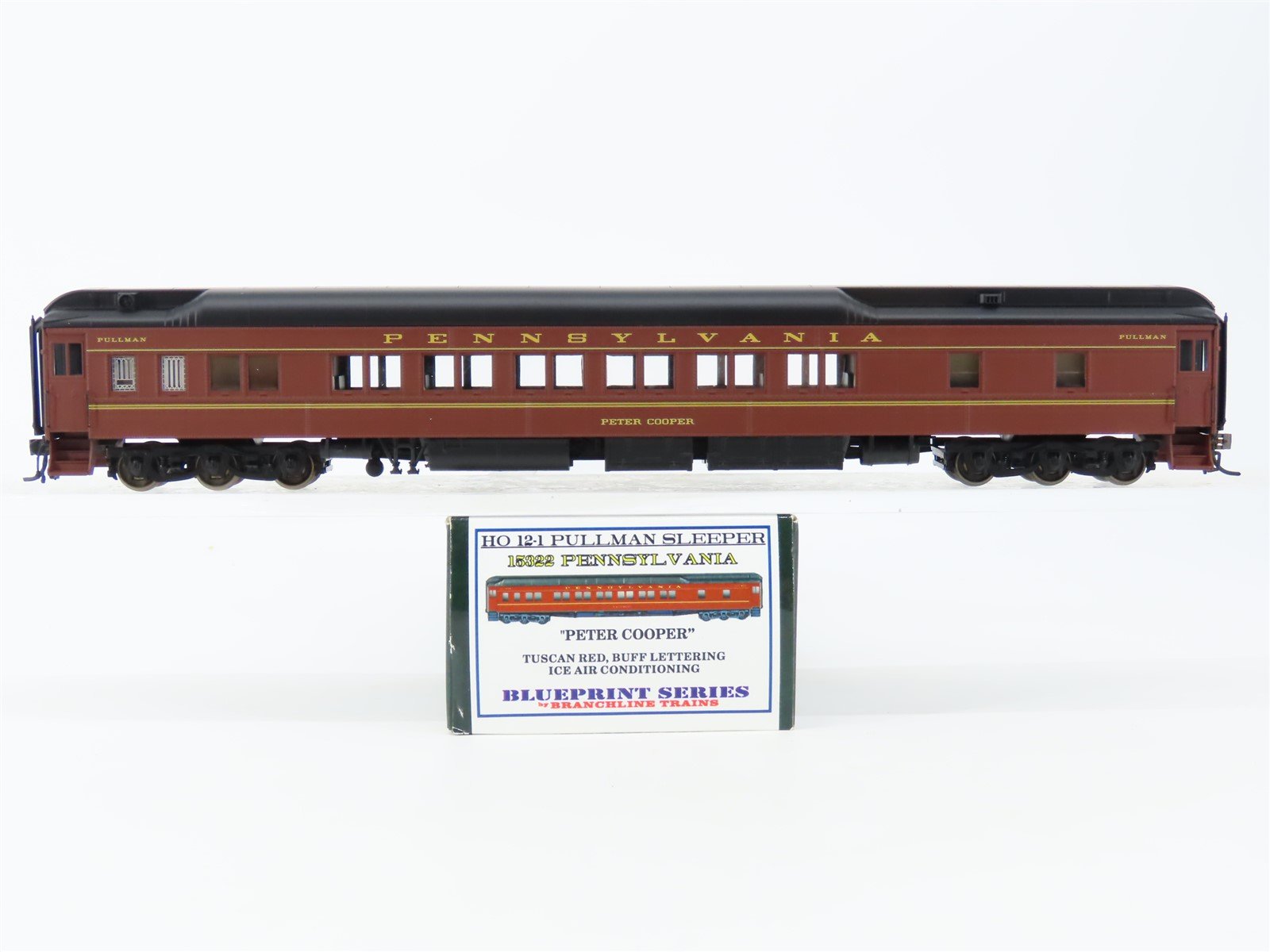 HO Branchline Blueprint Series 15322 PRR 12-1 Sleeper Passenger "Peter Cooper"