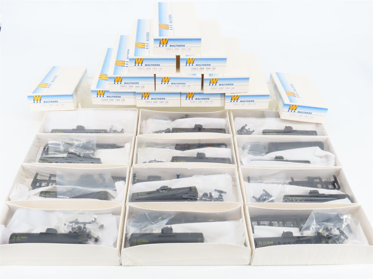 HO Scale Walthers Limited Run Kit #932-5001 UTLX Single Dome Tank Cars 12-Pack