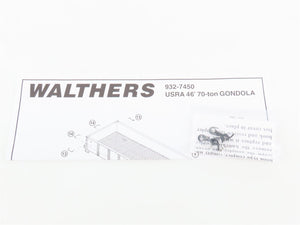 HO Scale Walthers #932-27451 B&O Baltimore & Ohio 46' USRA Gondola 2-Pack