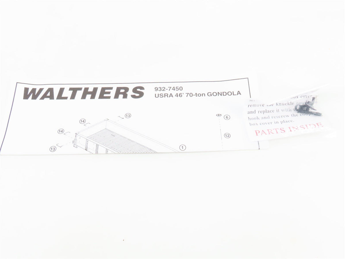 HO Scale Walthers #932-27461 RDG Reading 46&#39; USRA Gondola 2-Pack