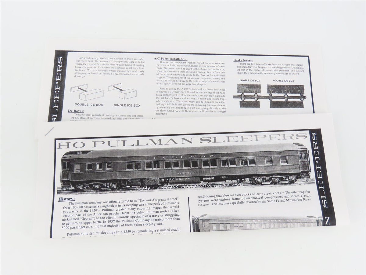 HO Scale Branchline Blueprint Series PRR Pennsylvania Sleeper Passenger Kit