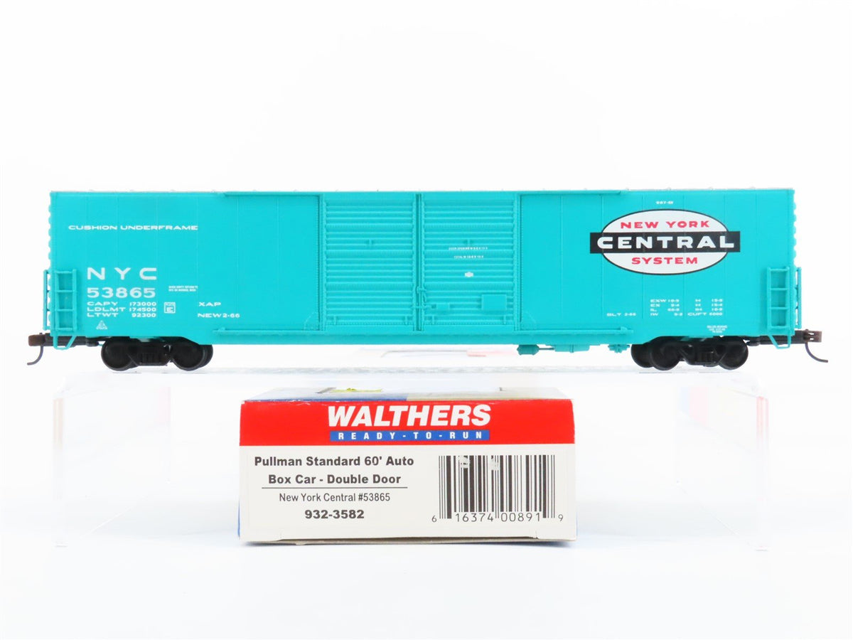 HO Scale Walthers #932-3582 NYC New York Central 60&#39; Auto Box Car #53865