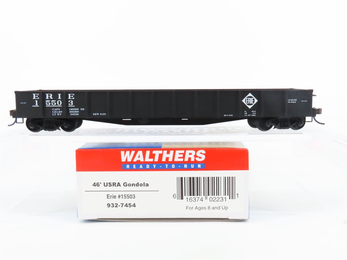 HO Scale Walthers #932-7454 Erie Railroad 46&#39; USRA Gondola #15503