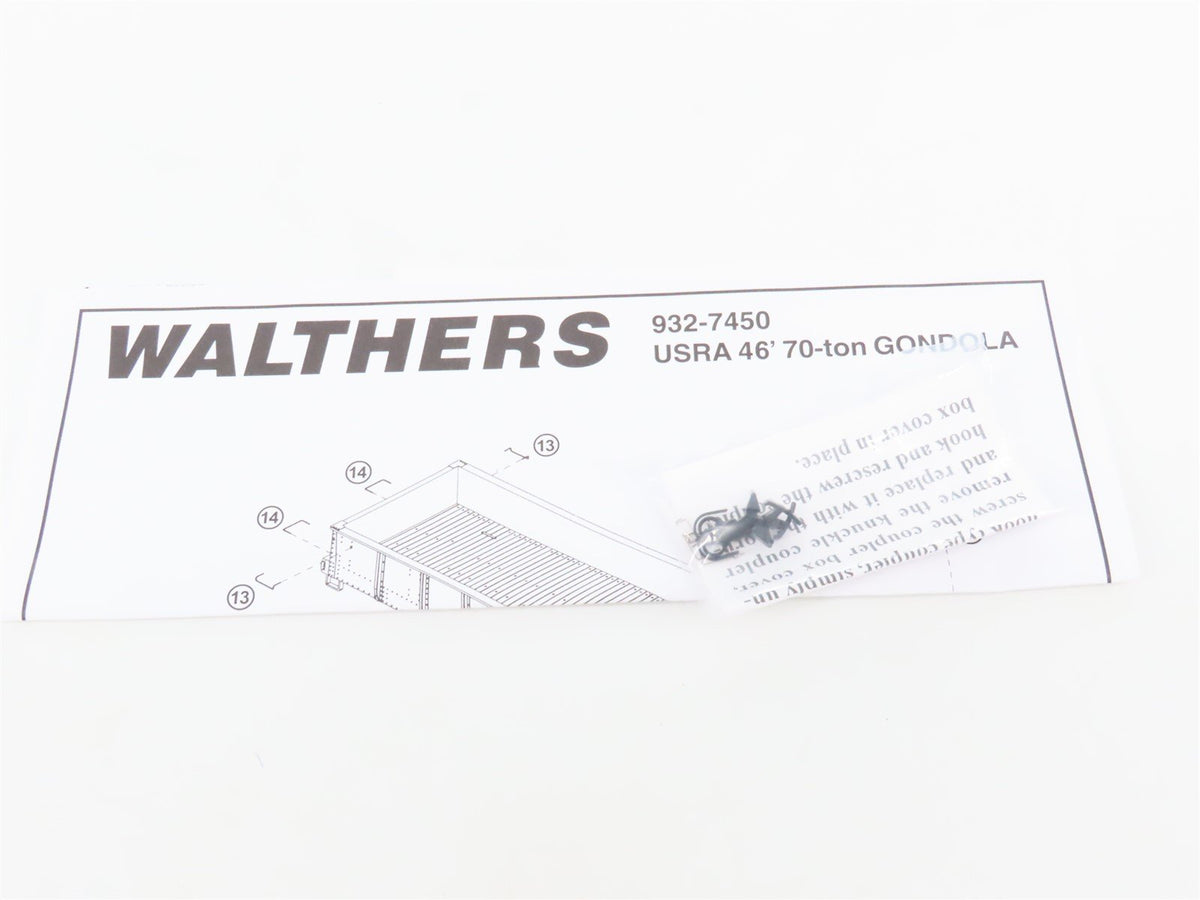 HO Scale Walthers #932-7454 Erie Railroad 46&#39; USRA Gondola #15503