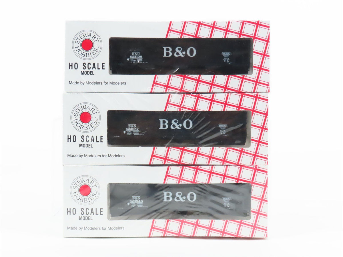 HO Stewart Hobbies Kit #10303 B&amp;O Baltimore &amp; Ohio 3-Bay Hopper 6-Pack SEALED