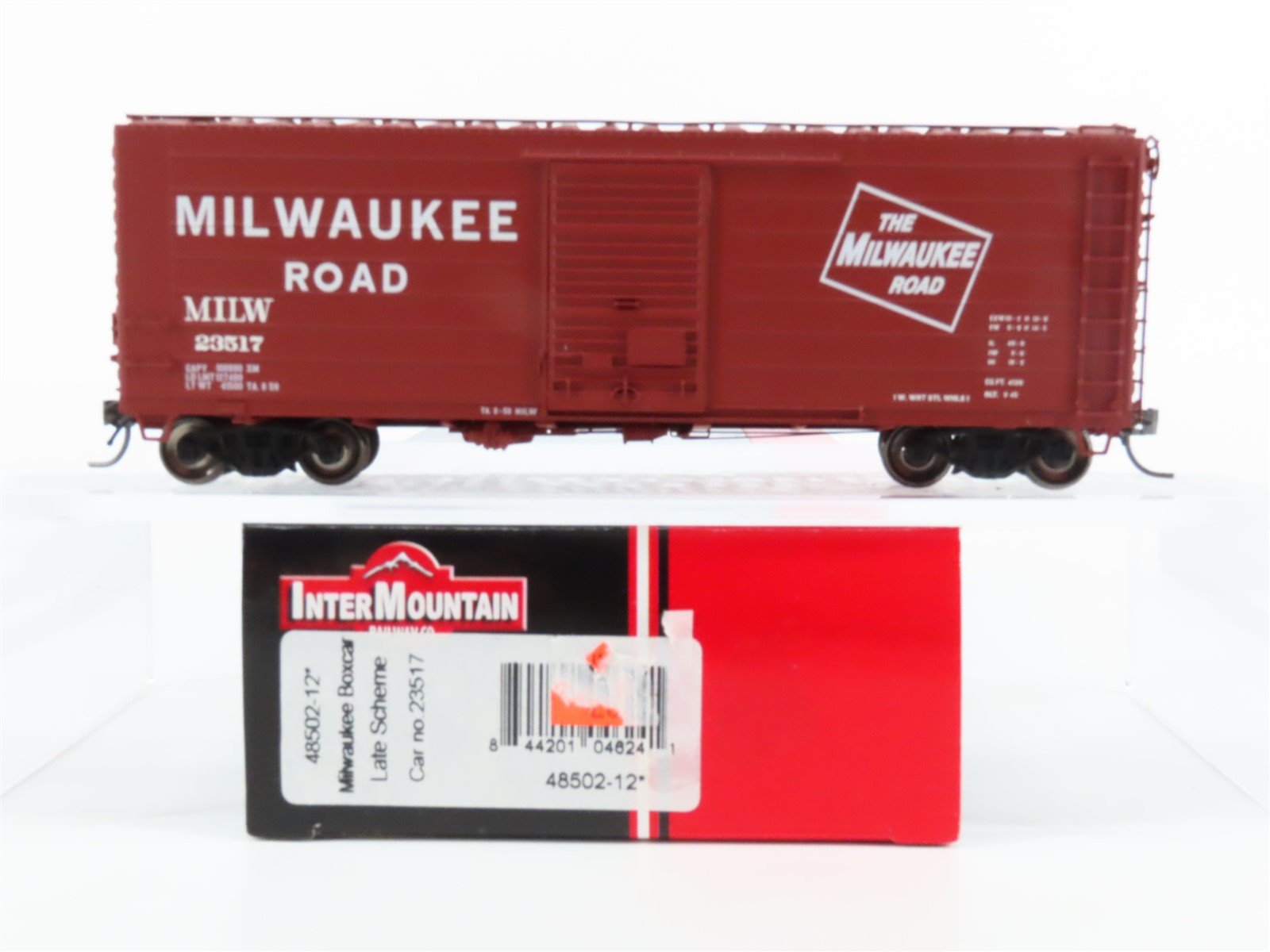 HO Scale InterMountain 48502-12 MILW Milwaukee Road Single Door Box Car #23517