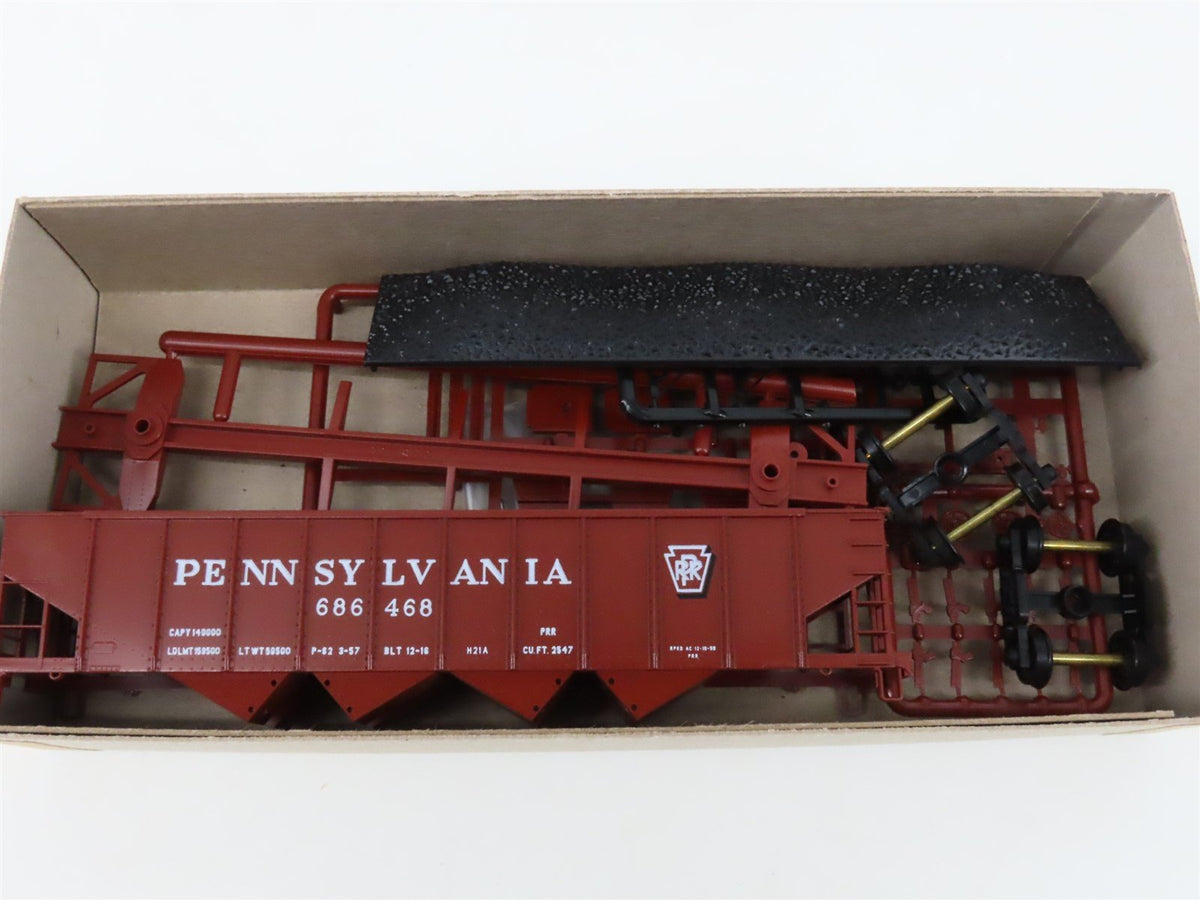 HO Scale Bowser Kit #54052 PRR Pennsylvania Shadow Keystone 4-Bay Hopper 12-Pk.