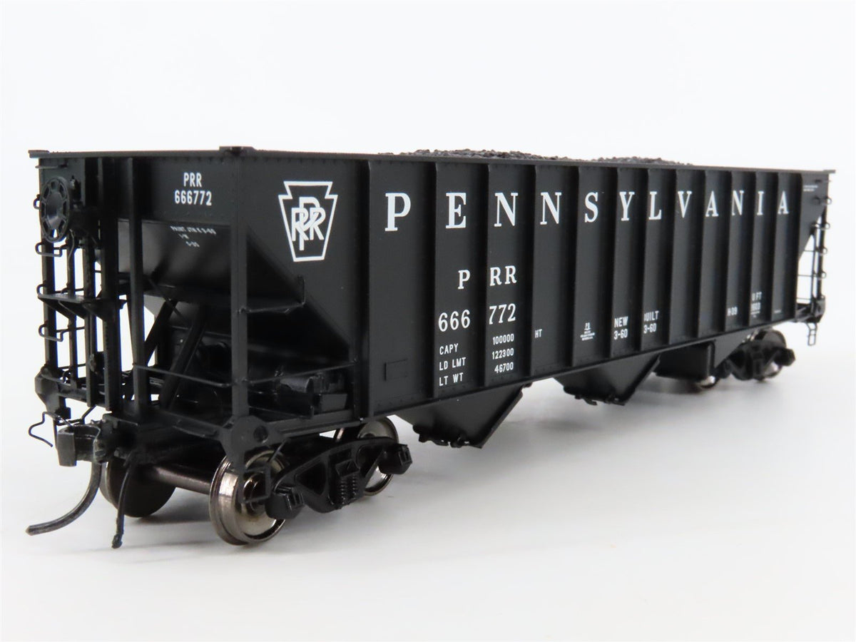 HO Scale Arrowhead ARR-1005-28 PRR Pennsylvania 3-Bay Open Hopper #666772