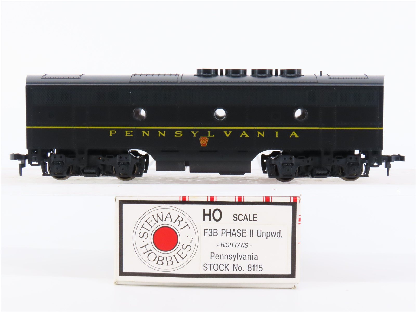 HO Scale Stewart 8115 PRR Pennsylvania F3B Diesel Locomotive No# Unpowered