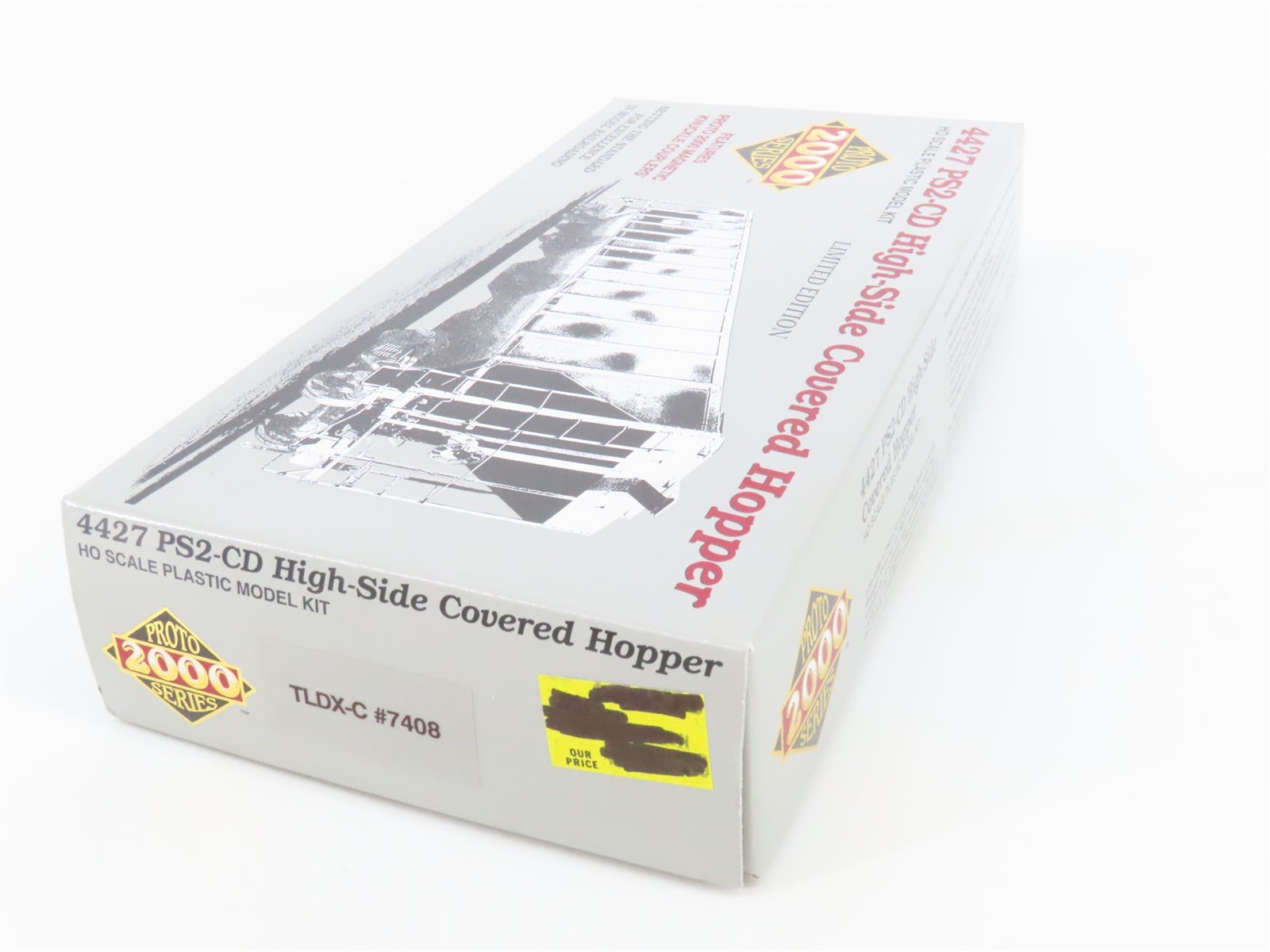 HO Scale PROTO 2000 TLDX High-Side Covered 3-Bay Hopper #7408 Kit