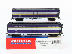 HO Scale Walthers 932-26246 ACL Atlantic Coast Line 50' Express Reefer 2-Pack