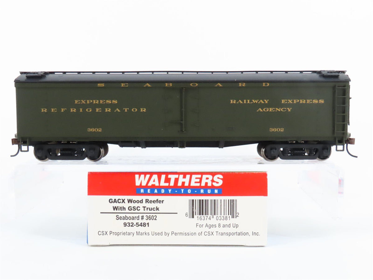 HO Scale Walthers 932-5481 SAL Seaboard Air Line Wood Express Reefer #3602