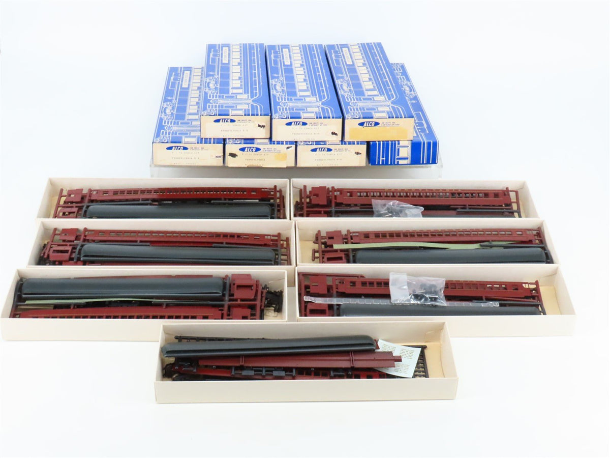 LOT of 7 HO Scale Alco 117-101101 PRR Pennsylvania Railroad Coach Passenger Kits