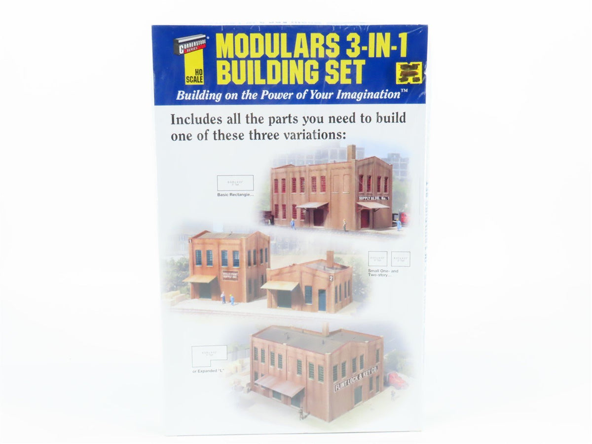 HO 1/87 Scale Walthers Cornerstone 933-3750 Modulars 3-IN-1 Building Kit -Sealed