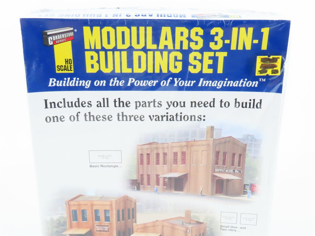 HO 1/87 Scale Walthers Cornerstone 933-3750 Modulars 3-IN-1 Building Kit -Sealed