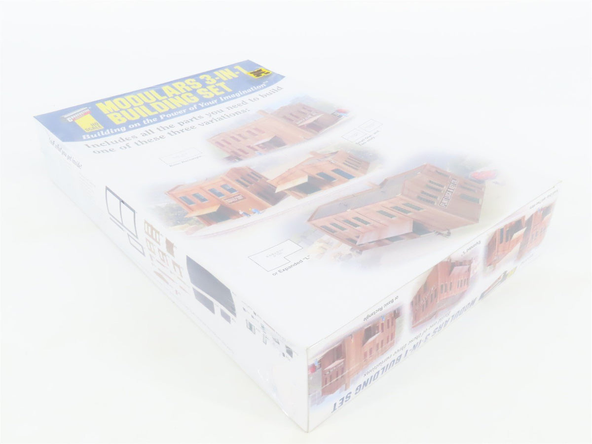 HO 1/87 Scale Walthers Cornerstone 933-3750 Modulars 3-IN-1 Building Kit -Sealed