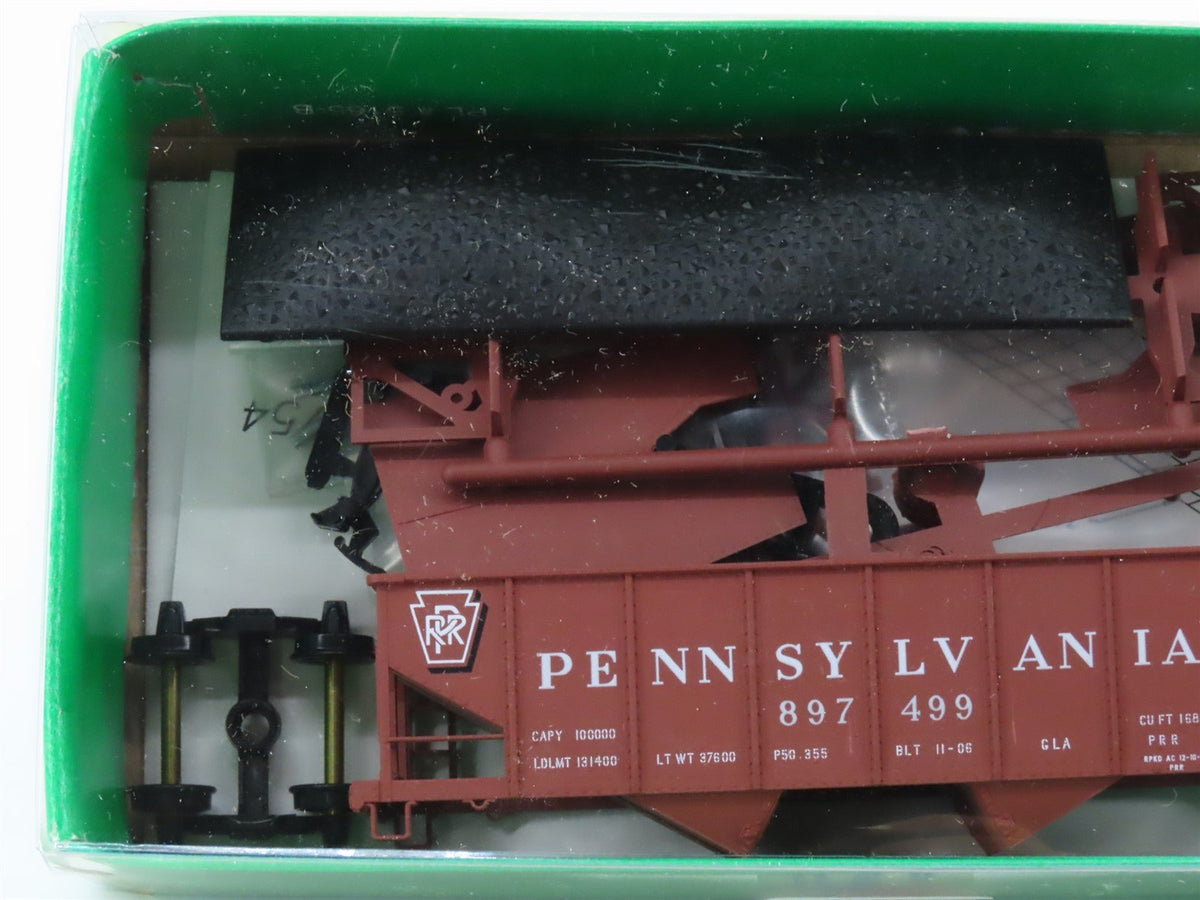 HO Scale Bowser Kit #56202 PRR Pennsylvania 2-Bay Hopper w/ Load 4-Pack