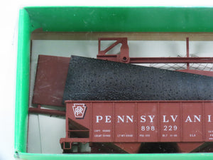 HO Scale Bowser Kit #56202 PRR Pennsylvania 2-Bay Hopper w/ Load 4-Pack