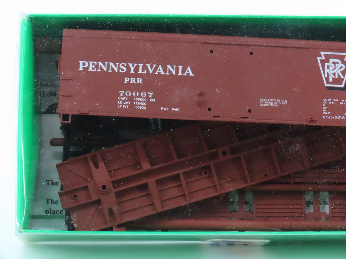 HO Bowser/Niedzalkoski&#39;s Train Shop Kits PRR Pennsylvania X31A Box Cars 4-Pack