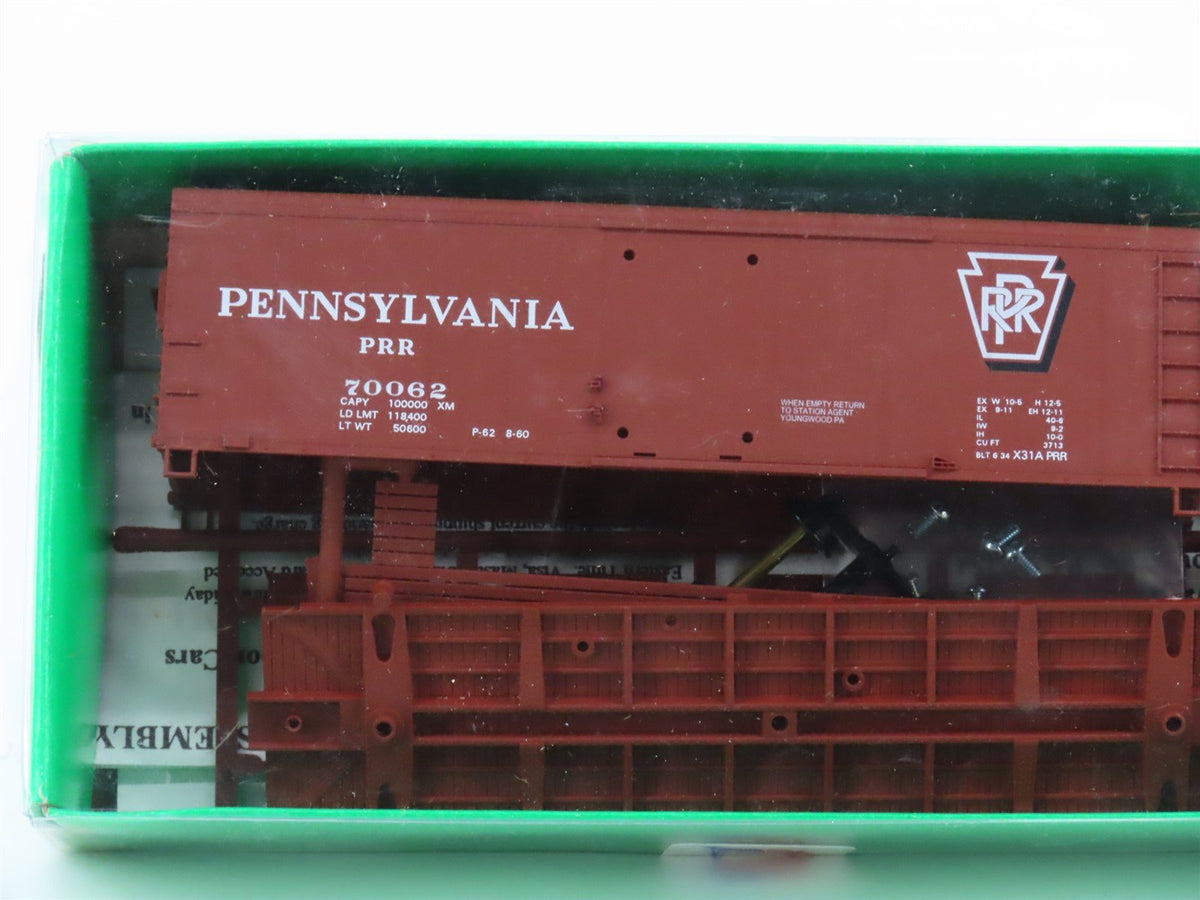 HO Bowser/Niedzalkoski&#39;s Train Shop Kits PRR Pennsylvania X31A Box Cars 4-Pack