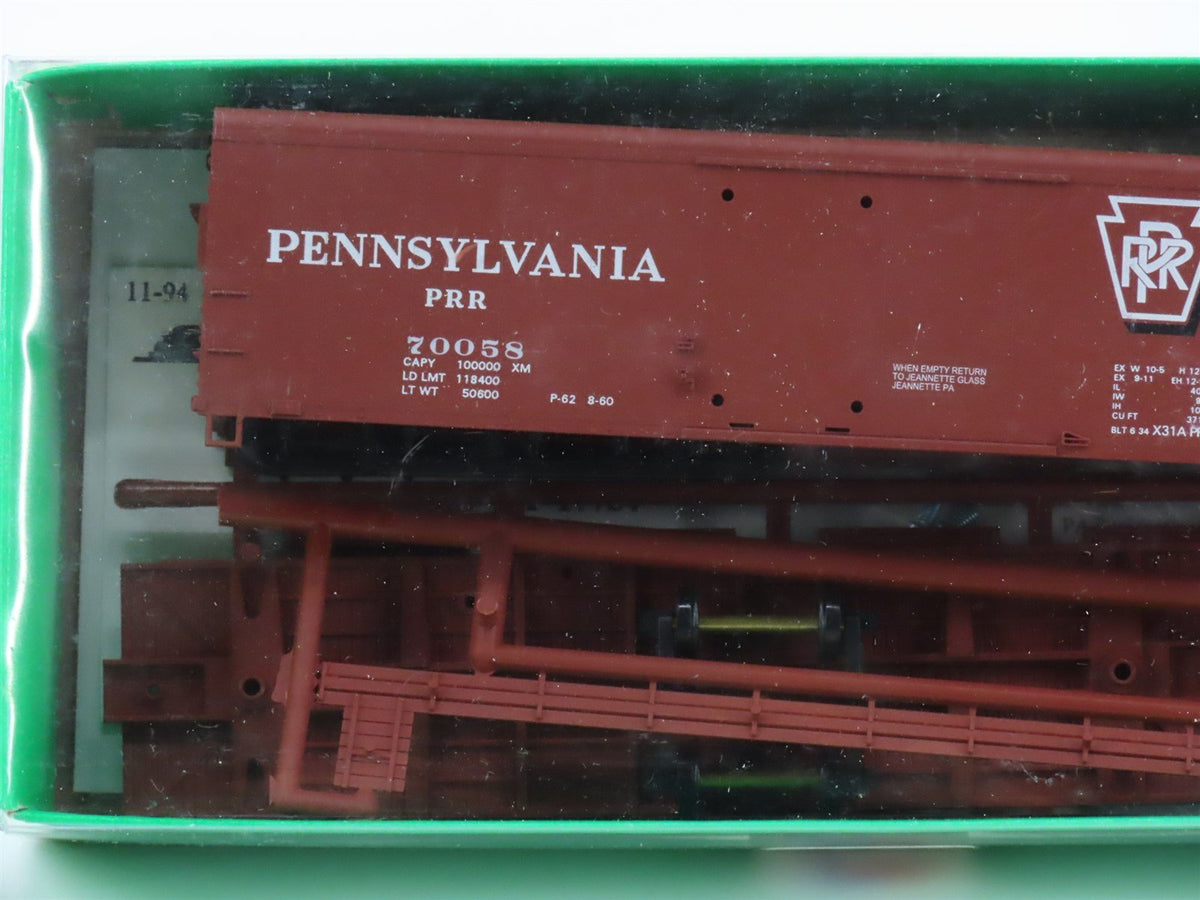 HO Bowser/Niedzalkoski&#39;s Train Shop Kits PRR Pennsylvania X31A Box Cars 4-Pack