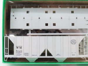 HO Scale Bowser Kit #55671 WM Western Maryland 2-Bay Covered Hopper 3-Pack