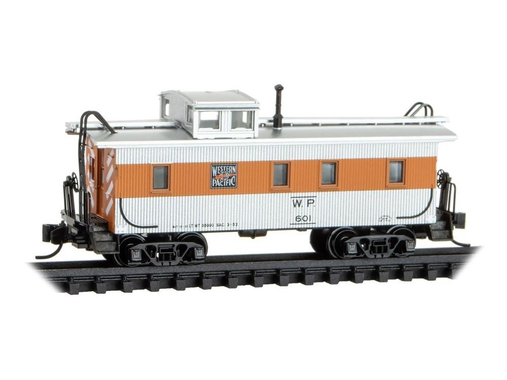 N Micro-Trains MTL 05100221 WP Western Pacific 34&#39; Offset Cupola Caboose #601