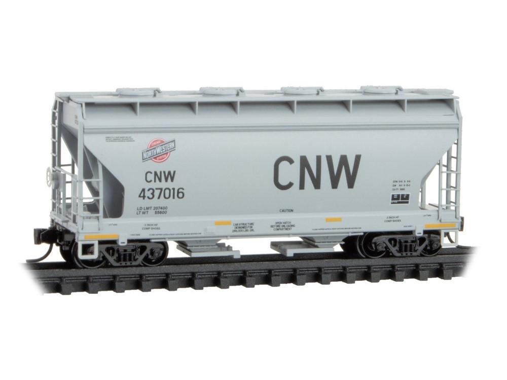 N Scale Micro-Trains MTL 09200601 UP/ex-CNW 2-Bay Covered Hopper #437016