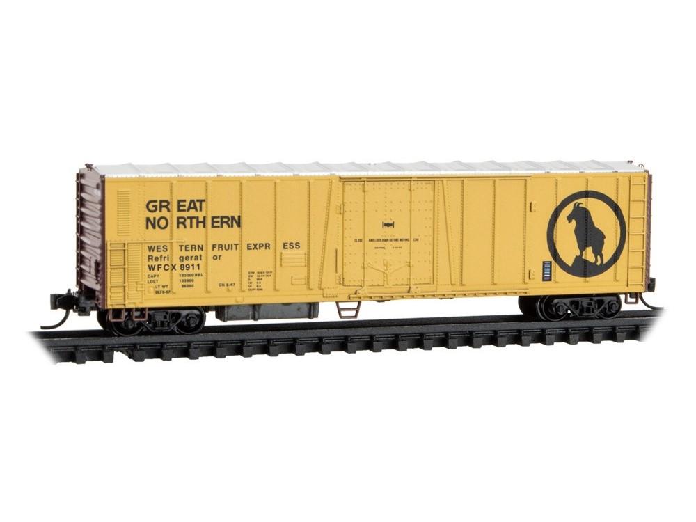 N Micro-Trains MTL 08100062 GN/WFCX Western Fruit Express 51' Mech Reefer #8911