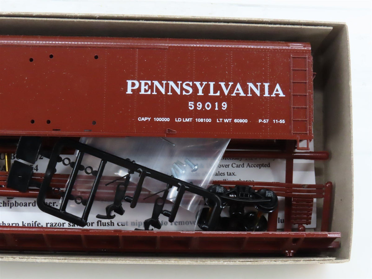 LOT of 6 HO Bowser Kits #55403 PRR Pennsylvania 50&#39; X-32 Double Door Box Cars