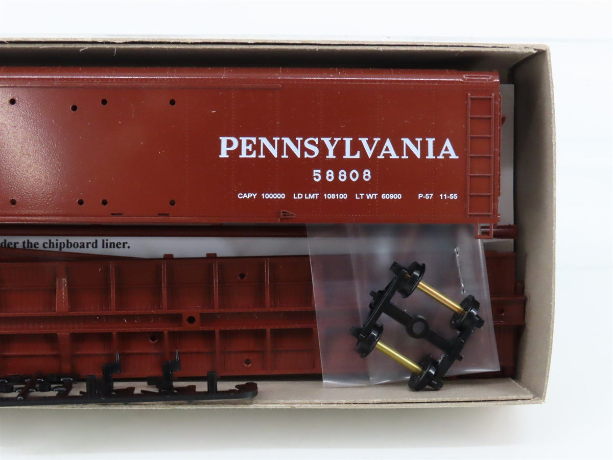 LOT of 6 HO Bowser Kits #55403 PRR Pennsylvania 50&#39; X-32 Double Door Box Cars