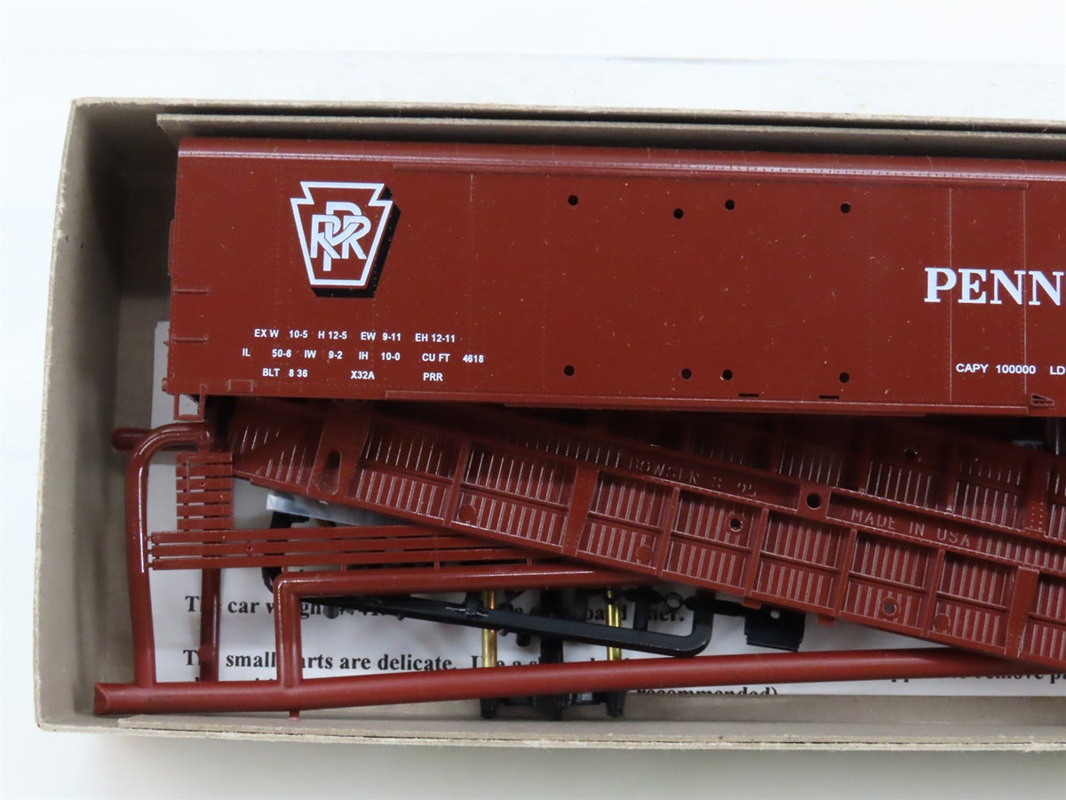 LOT of 6 HO Bowser Kits #55403 PRR Pennsylvania 50&#39; X-32 Double Door Box Cars