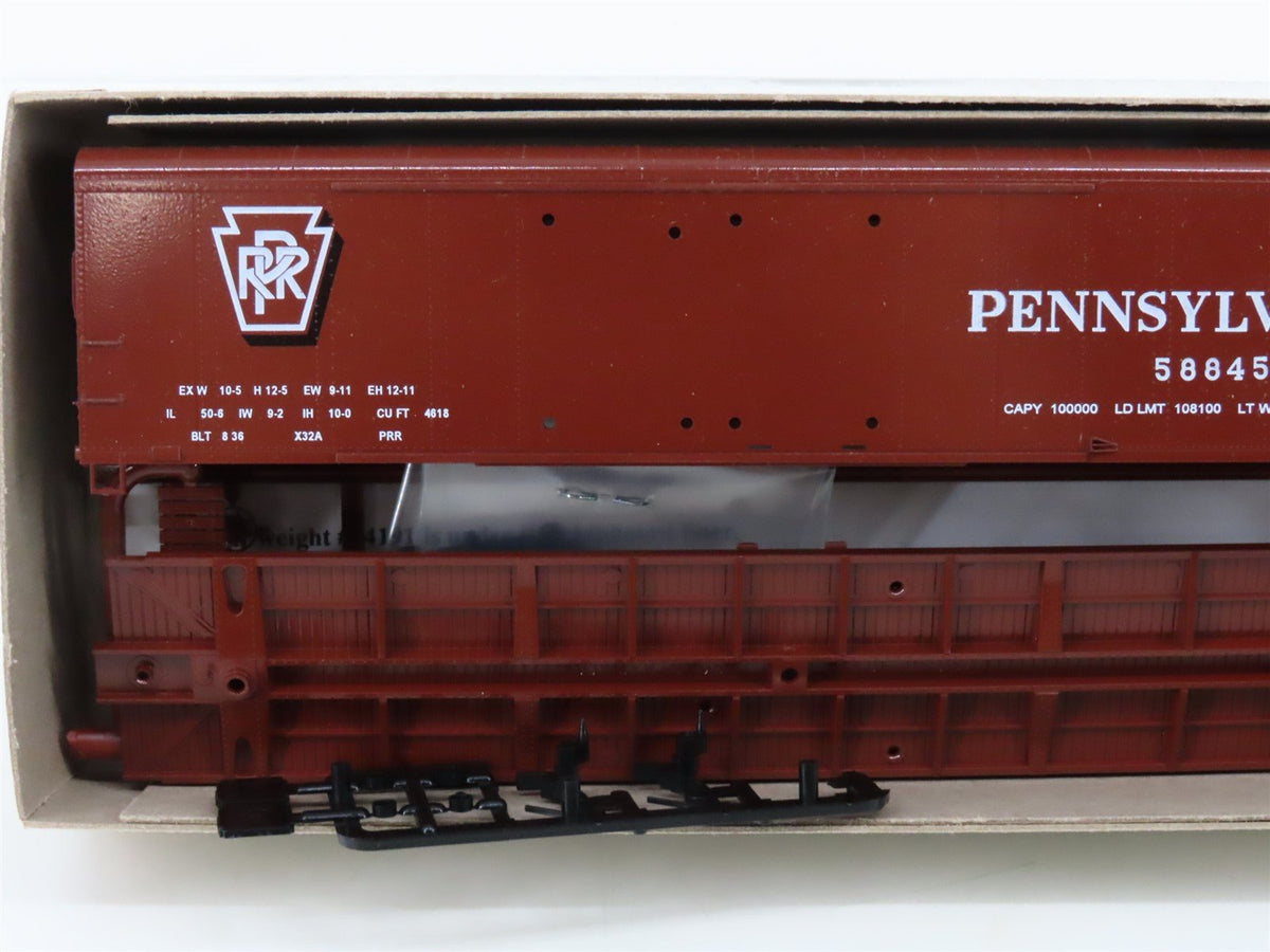 LOT of 6 HO Bowser Kits #55403 PRR Pennsylvania 50&#39; X-32 Double Door Box Cars