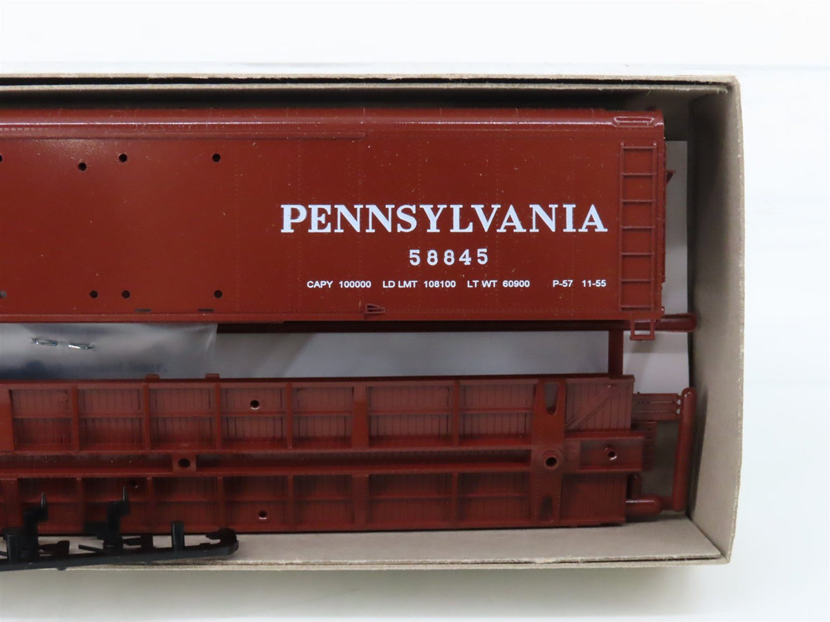 LOT of 6 HO Bowser Kits #55403 PRR Pennsylvania 50&#39; X-32 Double Door Box Cars