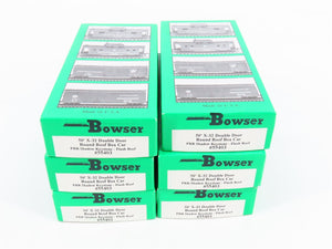 LOT of 6 HO Bowser Kits #55403 PRR Pennsylvania 50' X-32 Double Door Box Cars