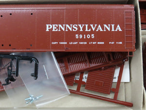 LOT of 6 HO Bowser Kits #55403 PRR Pennsylvania 50' X-32 Double Door Box Cars