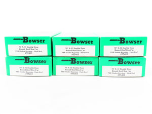 LOT of 6 HO Bowser Kits #55403 PRR Pennsylvania 50' X-32 Double Door Box Cars