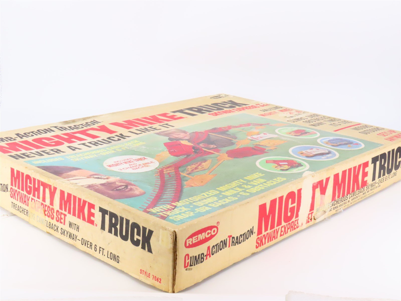 Remco Mighty Mike 7042 Skyway Express 6-Wheel Drive Truck Set - Restored w/ Box