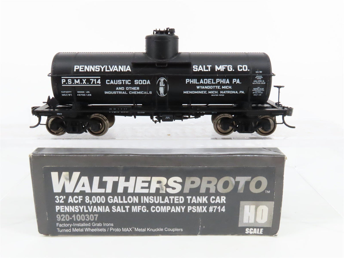 HO Walthers Proto #920-100307 PSMX Pennsylvania Salt Mfg. Single Dome Tank Car