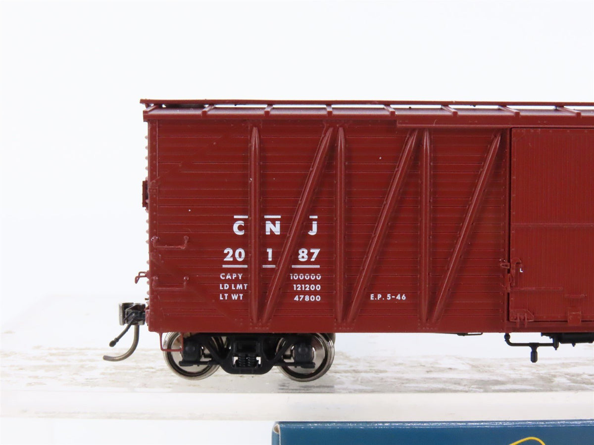 HO Scale Rapido #142003A CNJ Jersey Central USRA Single Sheathed Box Car #20187