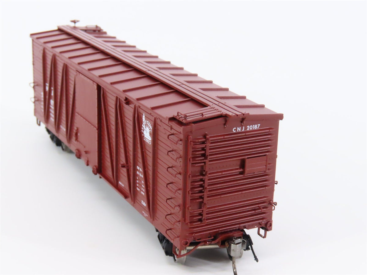 HO Scale Rapido #142003A CNJ Jersey Central USRA Single Sheathed Box Car #20187