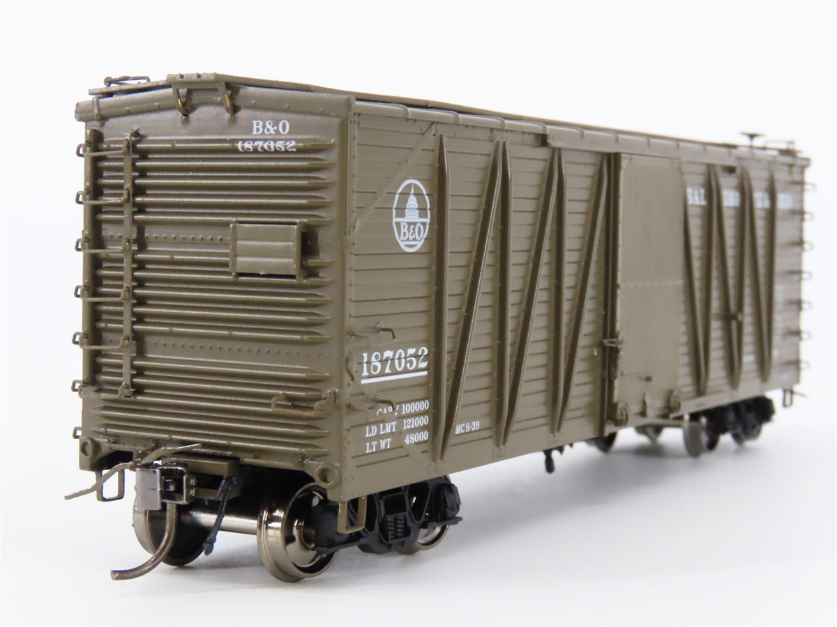 HO Rapido #142002A B&amp;O Baltimore &amp; Ohio USRA Single Sheathed Box Car #187052