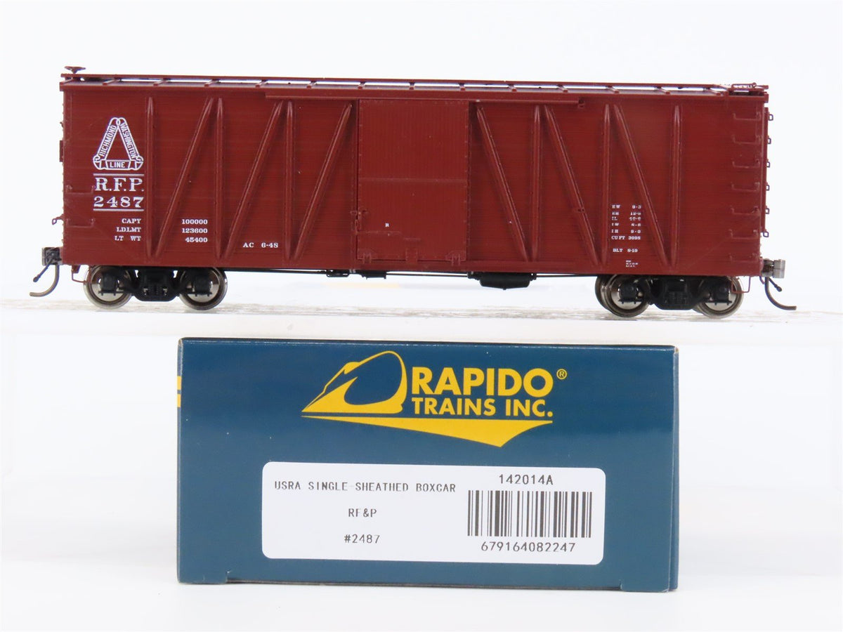 HO Scale Rapido Trains #142014A RF&amp;P USRA Single Sheathed Box Car #2487