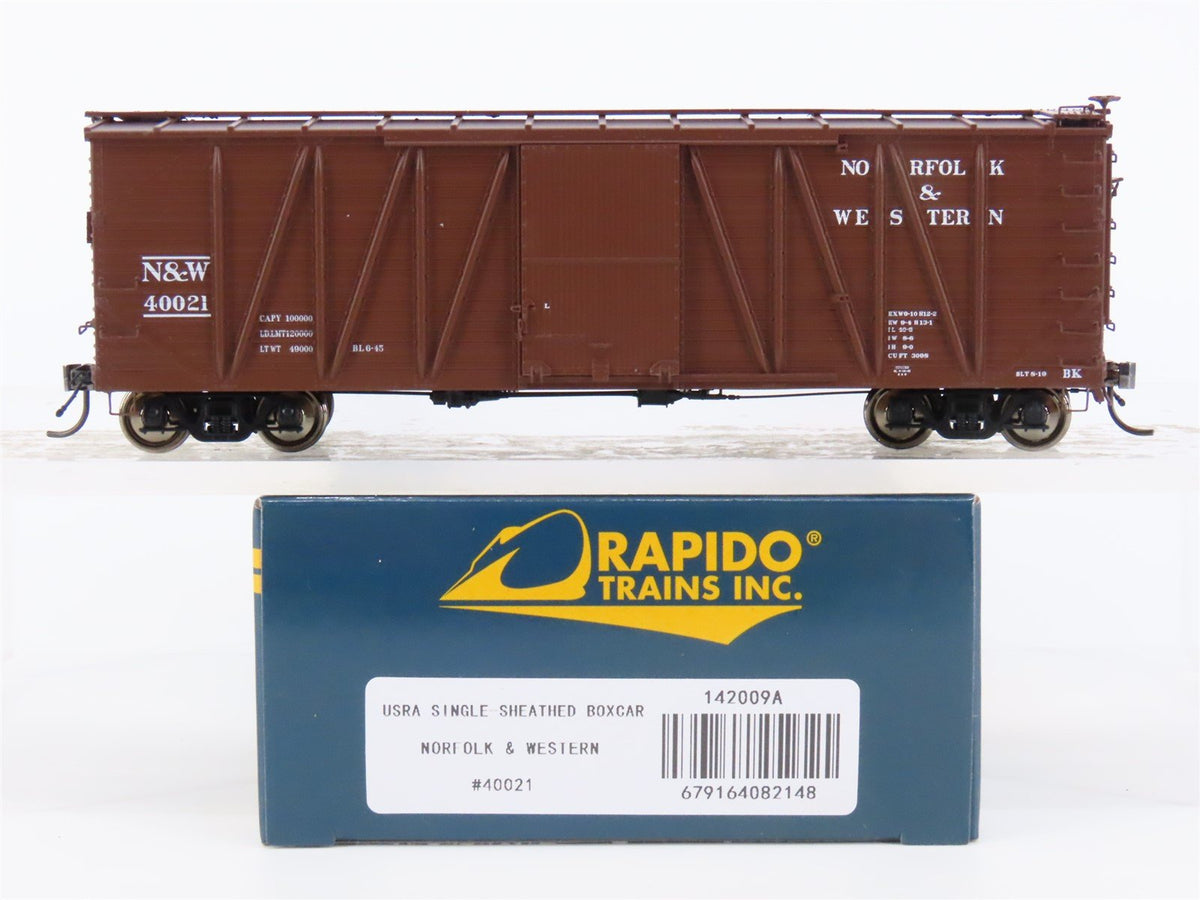 HO Rapido #142009A N&amp;W Norfolk &amp; Western USRA Single Sheathed Box Car #40621