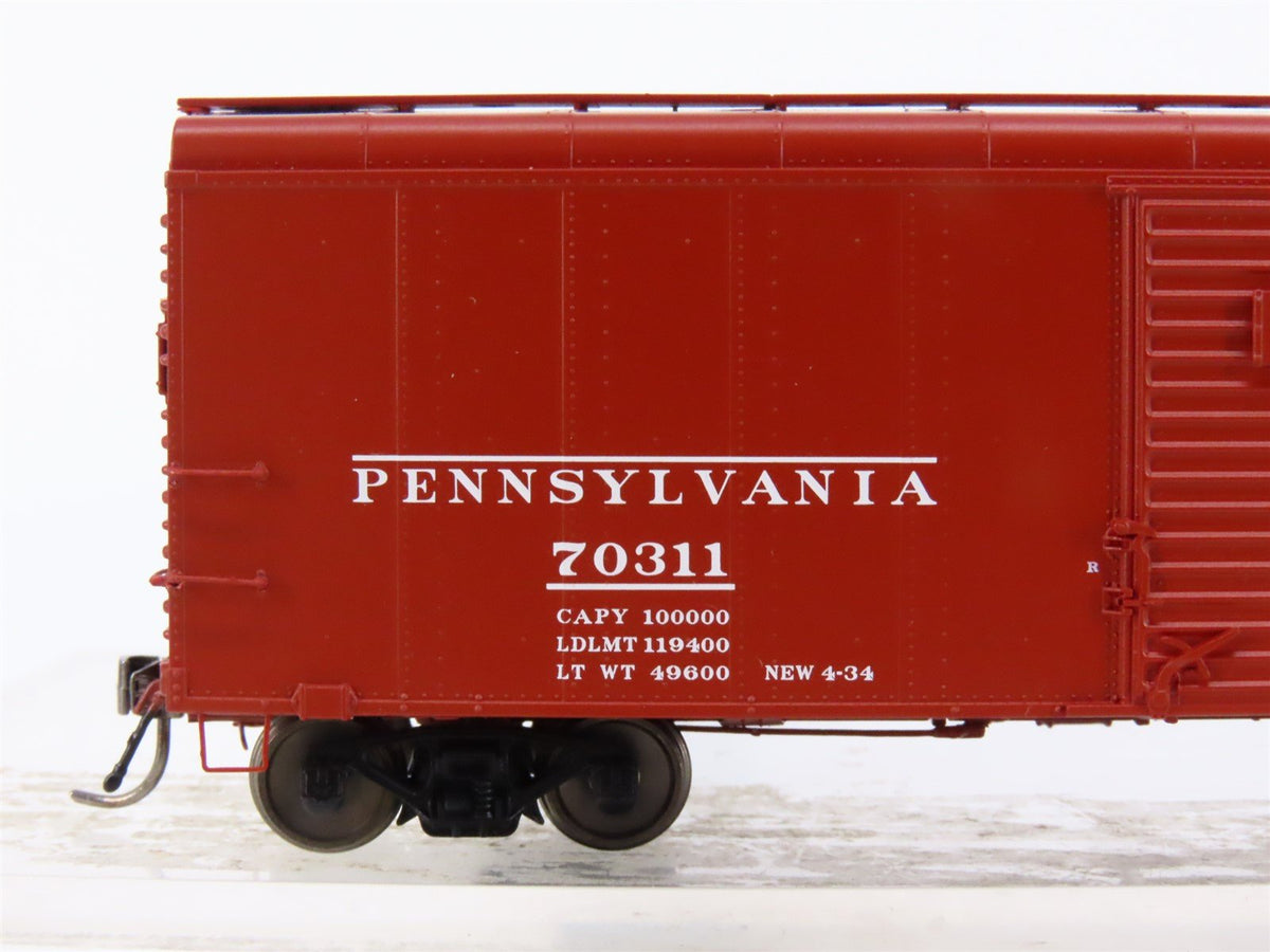 HO Scale Rapido #123001-4 PRR Pennsylvania Circle Keystone X31A Box Car #70311