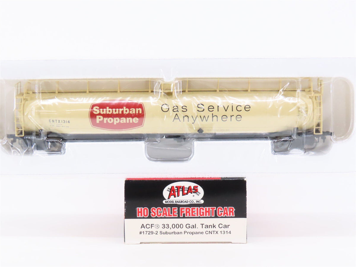 HO Scale Atlas #1729-2 CNTX Suburban Propane ACF 33K Gallon Tank Car #1314