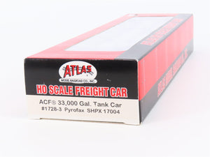 HO Scale Atlas #1728-3 SHPX Pyrofax Gas ACF 33K Gallon Tank Car #17004