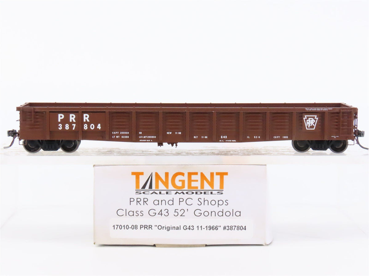 HO Tangent #17010-08 PRR &amp; PC Shops Pennsylvania Class G43 52&#39; Gondola #387804